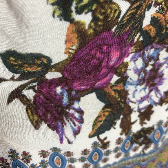 Soft Surroundings Paloma Floral Geometric Printed Velvet Tunic Top - Picture 10 of 10